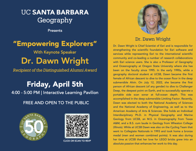 Dr. Dawn Wright Keynote Announcement
