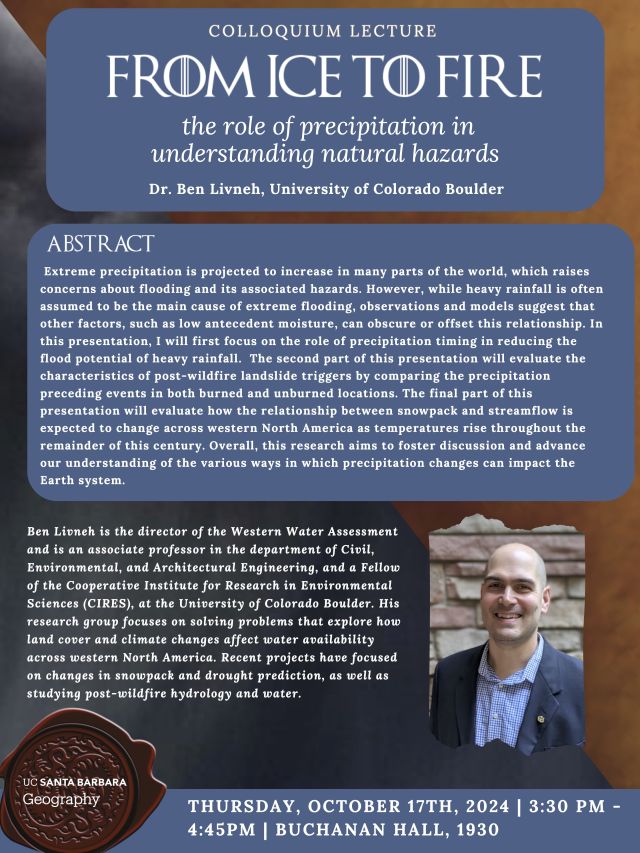 Dr. Ben Livneh, Fire & Ice Poster