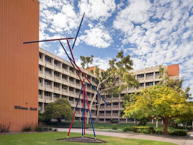 Ellison Hall Pencil Artwork. Credit: Jeffrey Liang