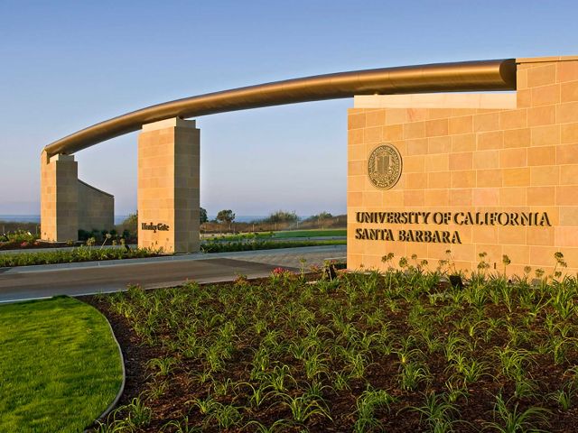 UCSB Henley gate. Credit: Tony Mastres