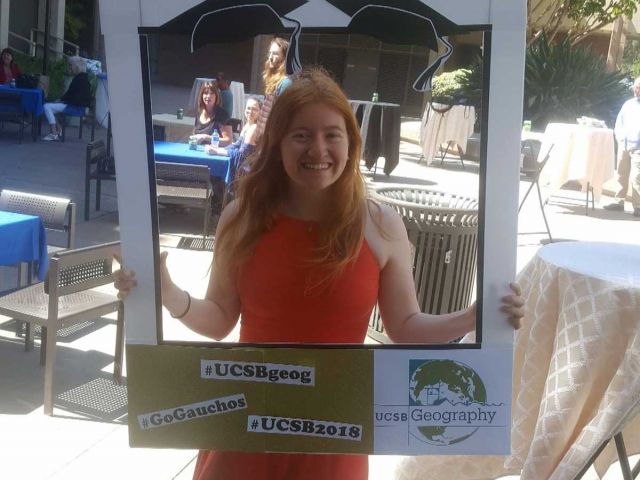 Riley at Geography undergrad ceremony